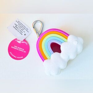 RARE Bath and Body Works Hand sanitizer holder LIGHT UP RAINBOW